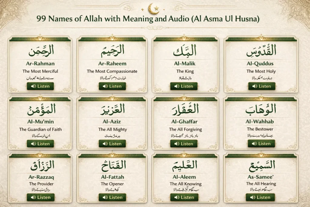 99 Names of Allah
