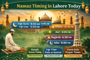 Namaz time in lahore