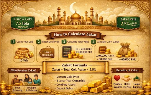 How to Calculate Zakat on Gold per Tola